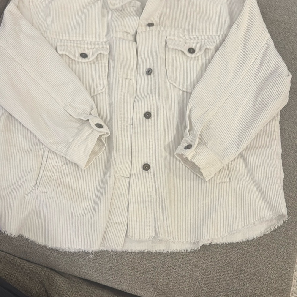 Zara Cream Textured Blazer